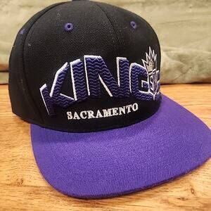 Men's Mitchell & Ness Black Sacramento Kings Hardwood Classics Script 2.0